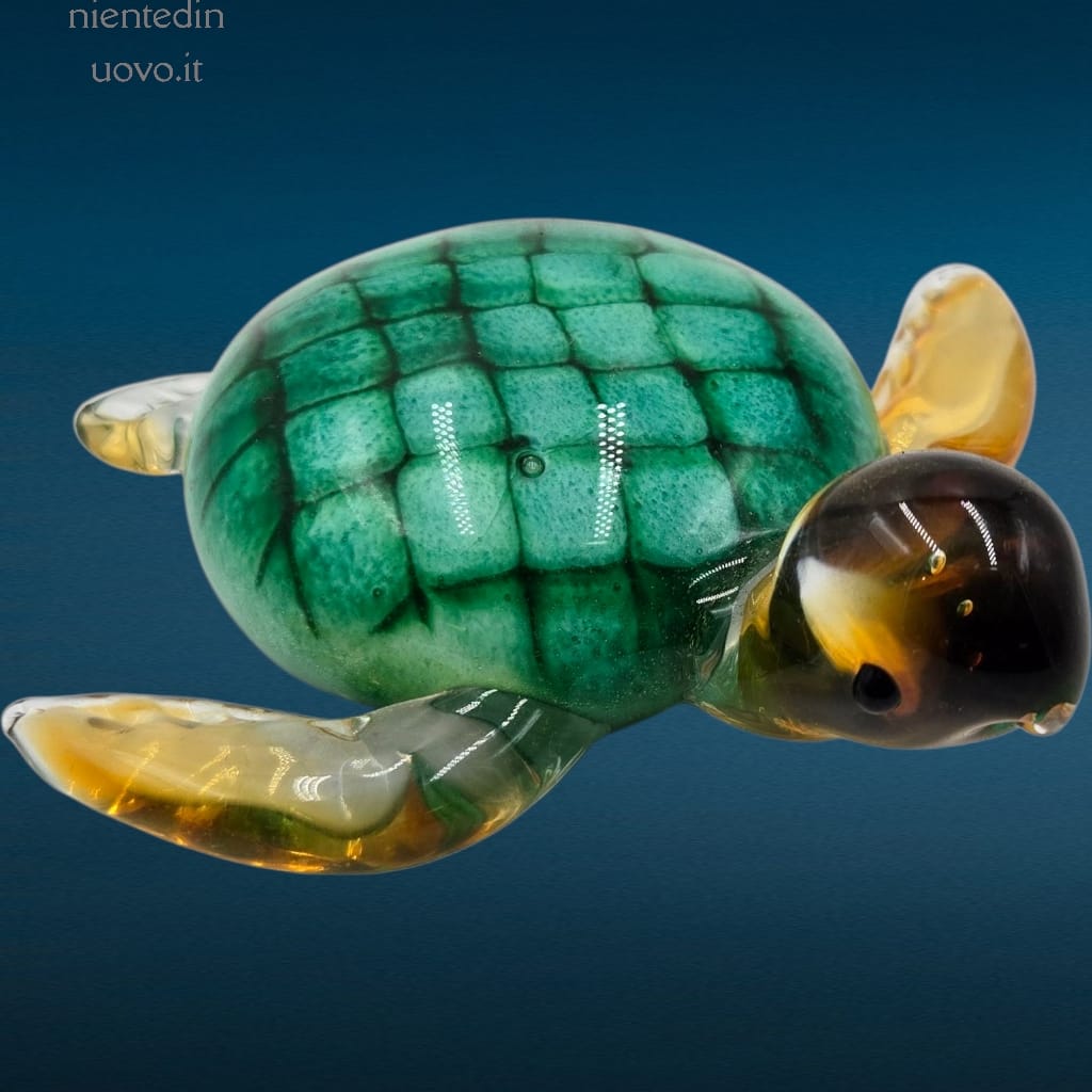 04523_3.jpg Scultura in vetro raffigurante tartaruga marina artigianale