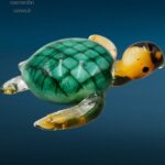 04523_4.jpg Scultura in vetro raffigurante tartaruga marina artigianale