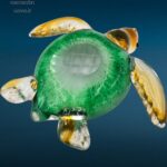 04523_5.jpg Scultura in vetro raffigurante tartaruga marina artigianale