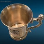 Boccale vintage 1977 in argento Sheffield con punzoni, dedicato al Giubileo della Regina Elisabetta II