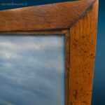 Vecchio disegno a pastello firmato L.Tosi con cornice antica e riflessi sul mare