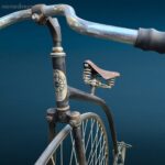 Antico biciclo americano con sella Brooks in ottime condizioni