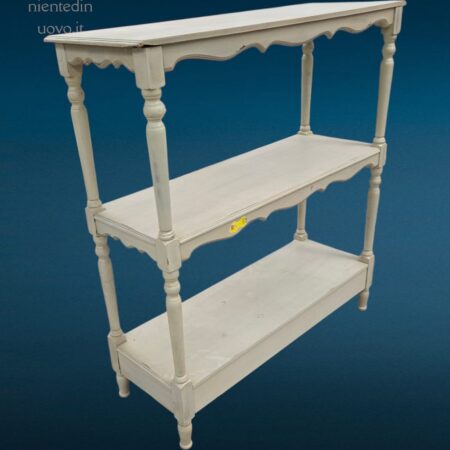 Scaffale étagère in stile provenzale con cassetto e ripiani aperti