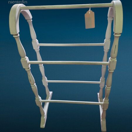 Portasalviette in legno bianco in stile provenzale shabby chic