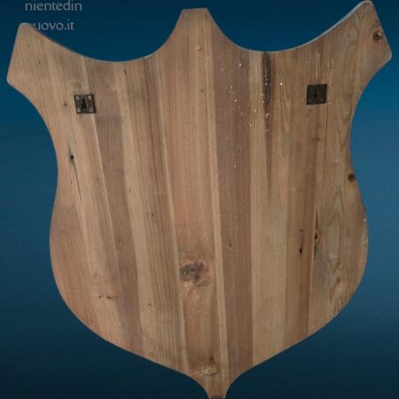 Scudo decorativo in legno con bandiera americana dipinta a mano