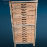 41466_6.jpg Cassettiera da tipografo vintage con cassetti in faggio e caratteri tipografici in piombo