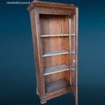 vetrinetta ad una anta fine 800 in abete con vetro e ripiani interni