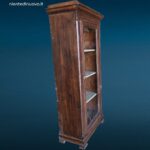 vetrinetta ad una anta fine 800 in abete con vetro e ripiani interni