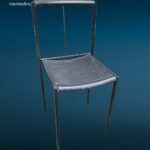 41485_3.jpg sedia Peregalli Zeus Millepunte in metallo nero design anni '90