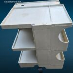 carrello Boby Joe Colombo bianco originale su ruote