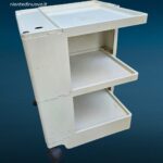 carrello Boby Joe Colombo bianco originale su ruote