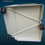 carrello Boby Joe Colombo bianco originale su ruote