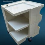 carrello Boby Joe Colombo bianco originale su ruote