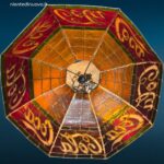 paralume originale Coca Cola in vetro stile Tiffany con vetrini mancanti