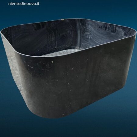 fioriera Bilumen Crescendo nera anni '70 design Isao Hosoe