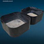 fioriera Bilumen Crescendo nera anni '70 design Isao Hosoe