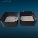 fioriera Bilumen Crescendo nera anni '70 design Isao Hosoe