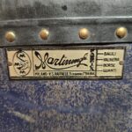 Antico baule da viaggio Martinenghi originale in buone condizioni con chiave