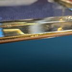 Cornice portaritratto 29x34 in argento 925 con angoli lavorati e retro in legno