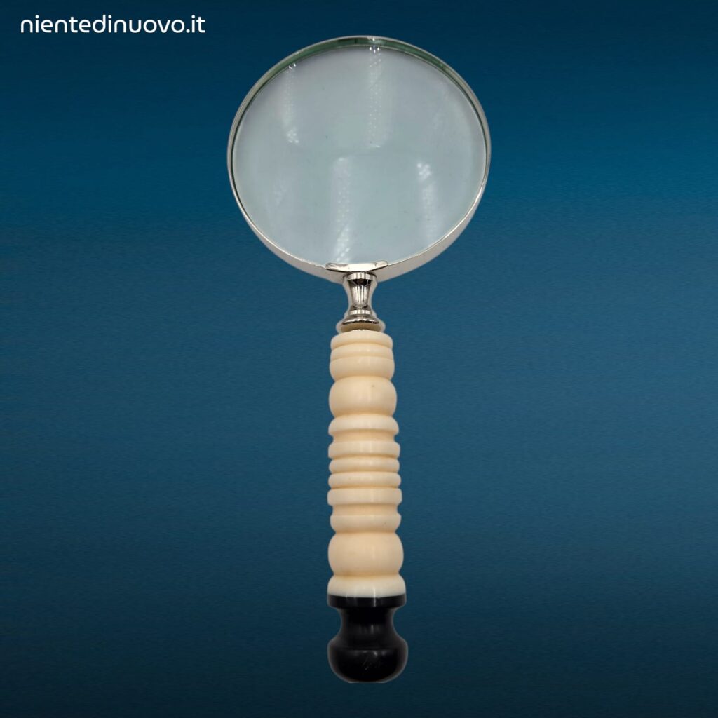 Lente ingrandimento diametro 10cm con manico decorato assortito