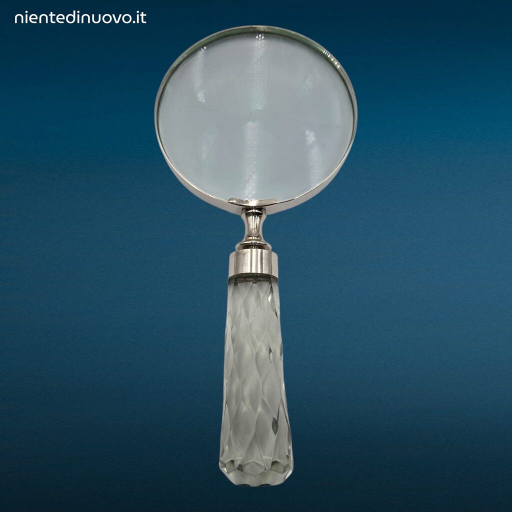 Lente ingrandimento diametro 10cm con manico decorato assortito