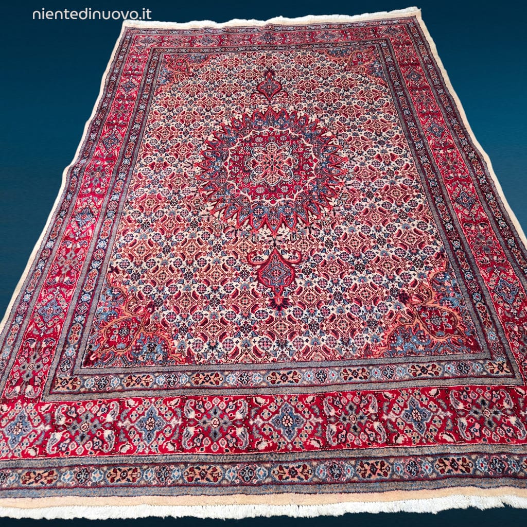 41437.jpg Tappeto persiano Bidjar originale annodato a mano in lana