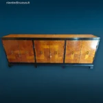 41505_11 credenza sideboard Mario Labò anni 30 in radica di noce e acero chiaro