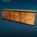 41505_12 credenza sideboard Mario Labò anni 30 in radica di noce e acero chiaro
