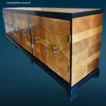 41505_14 credenza sideboard Mario Labò anni 30 in radica di noce e acero chiaro