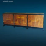 41505_7 credenza sideboard Mario Labò anni 30 in radica di noce e acero chiaro