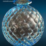 Vasi in vetro soffiato di Murano anni '50/'60 in ametista, fumé e acquamarina con lavorazione Balloton