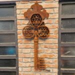 04537.jpg Chiave decorativa in ferro arrugginito da esterno stile vintage