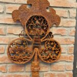 04537_1.jpg Chiave decorativa in ferro arrugginito da esterno stile vintage