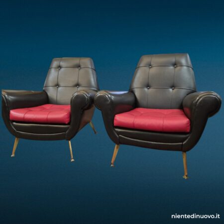 coppia poltrone vintage Gigi Radice
