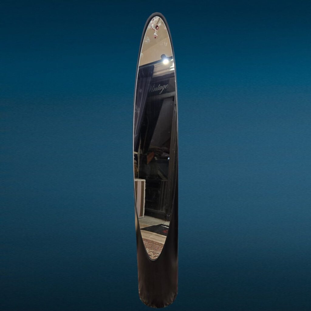 Specchio da terra ad unghia Lipstick anni 70 colore nero o beige