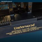 Macchina da scrivere Underwood di inizio Novecento in metallo