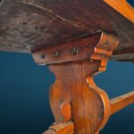 Grande tavolo rustico in legno di castagno massello lungo 3 metri