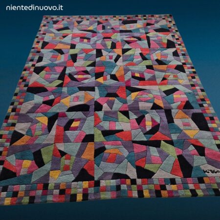 Tappeto Missoni Festival multicolore 170x240 in lana con lavorazione scolpita a formelle