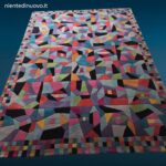 Tappeto Missoni Festival multicolore 170x240 in lana con lavorazione scolpita a formelle