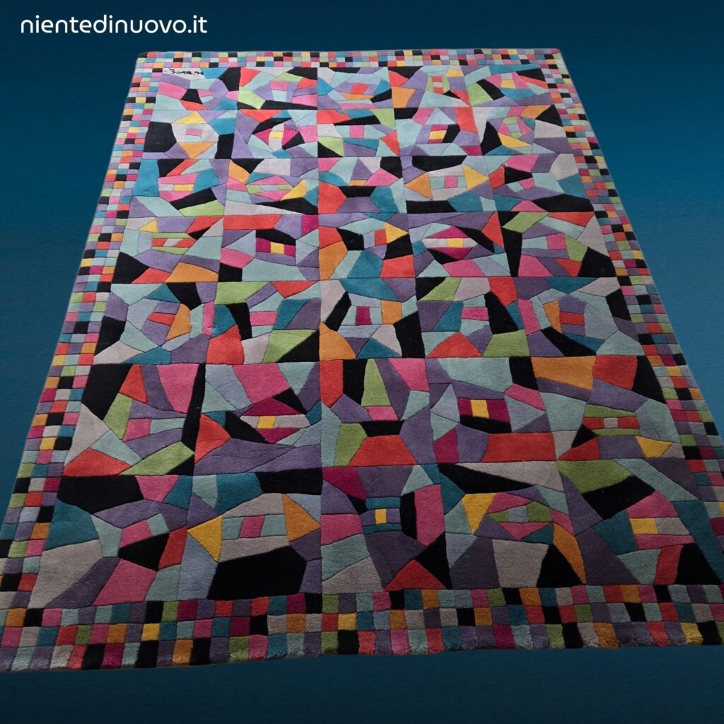 Tappeto Missoni Festival multicolore 170x240 in lana con lavorazione scolpita a formelle