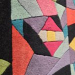 Tappeto Missoni Festival multicolore 170x240 in lana con lavorazione scolpita a formelle