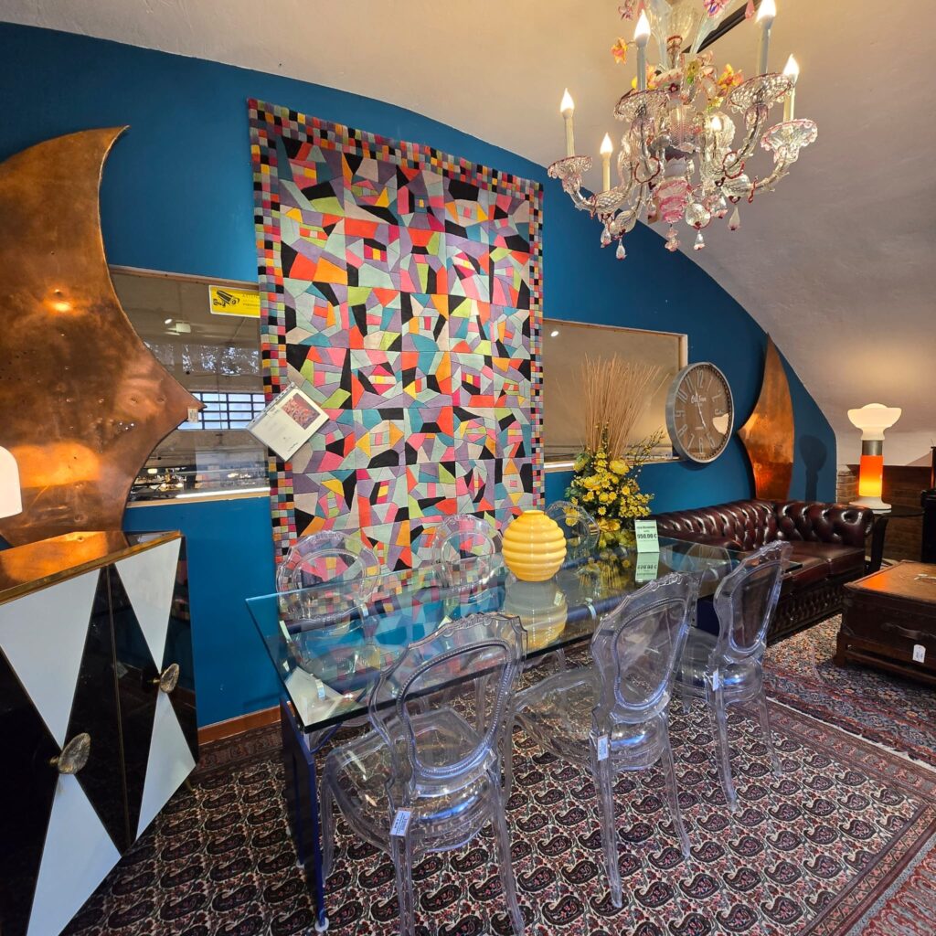 Tappeto Missoni Festival multicolore 170x240 in lana con lavorazione scolpita a formelle