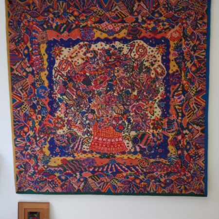 Tappeto Missoni Art Limited Edition 1993 multicolor numerato 2 su 100 in pura lana vergine.Missoni Limited Edition Rug 1993 40th Anniversary 2/100 – Tappeto Vintage Originale