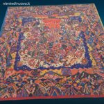 Tappeto Missoni Art Limited Edition 1993 multicolor numerato 2 su 100 in pura lana vergine.Missoni Limited Edition Rug 1993 40th Anniversary 2/100 – Tappeto Vintage Originale