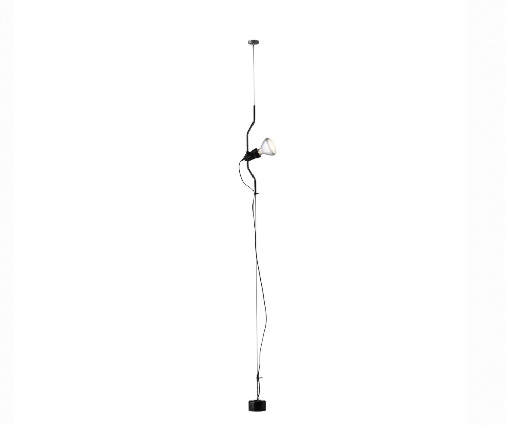 04726.jpg Lampada Parentesi Flos design anni 70 con struttura a cavo e luce regolabile