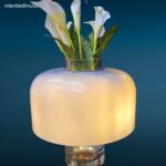 Lampada da tavolo vintage Mazzega LT226 in vetro di Murano disegnata da Carlo Nason