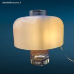 Lampada da tavolo vintage Mazzega LT226 in vetro di Murano disegnata da Carlo Nason