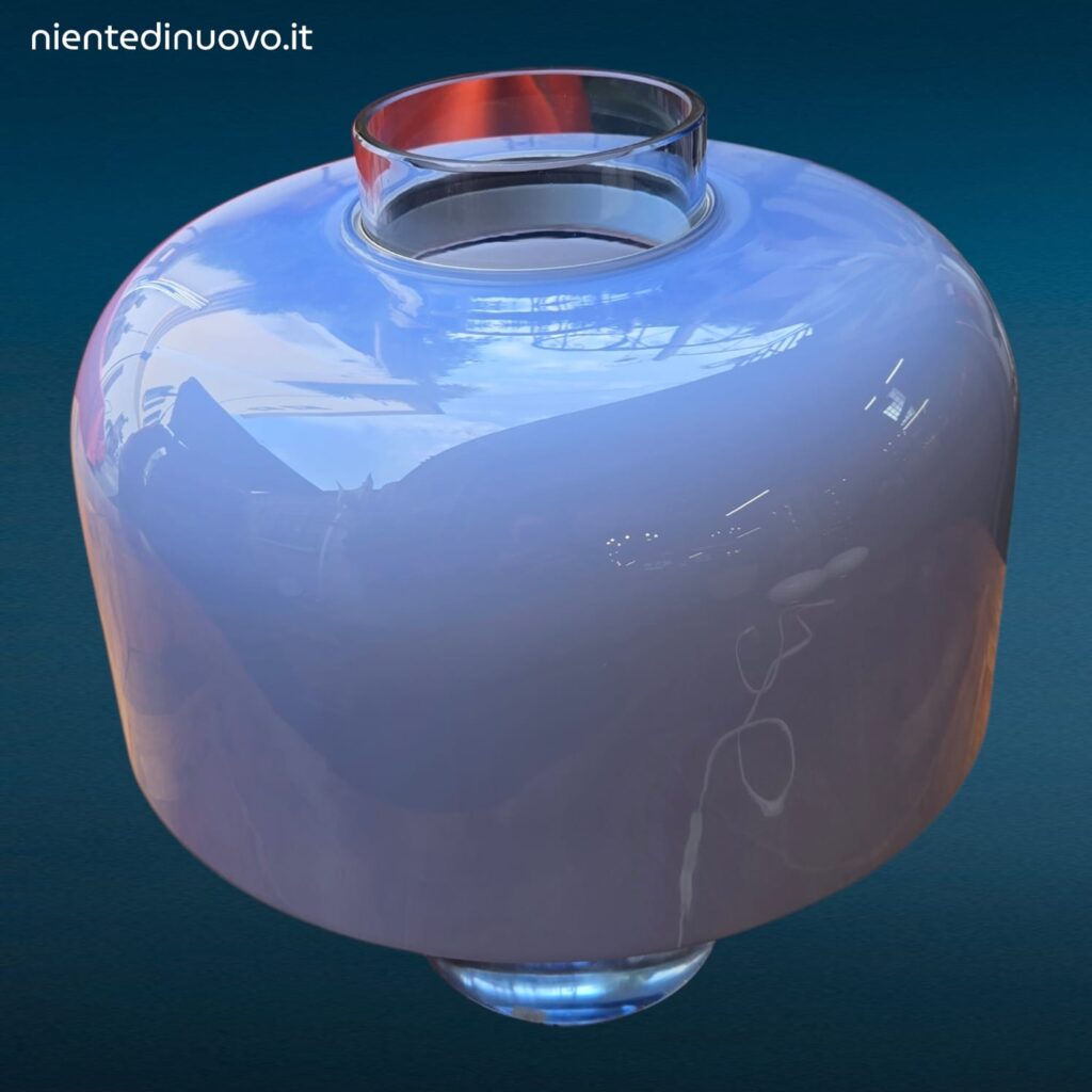 Lampada da tavolo vintage Mazzega LT226 in vetro di Murano disegnata da Carlo Nason