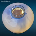 Lampada da tavolo vintage Mazzega LT226 in vetro di Murano disegnata da Carlo Nason