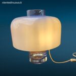 Lampada da tavolo vintage Mazzega LT226 in vetro di Murano disegnata da Carlo Nason